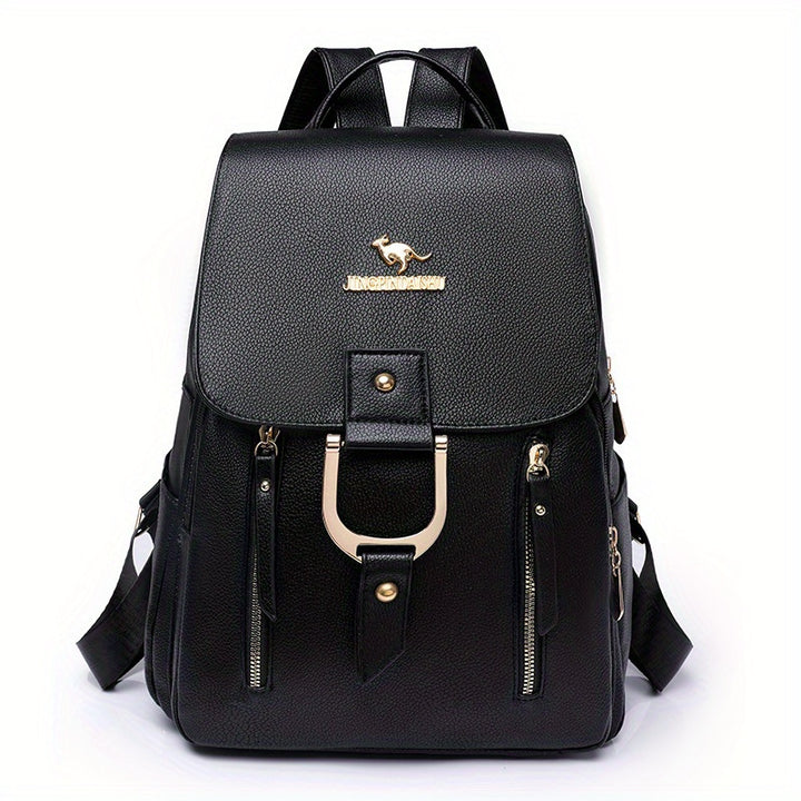 Large Capacity Travel Backpack For Women, Multiple Pockets Casual Backpack, Fashion Solid Color Zipper Backpacks - Total Trends Fusion