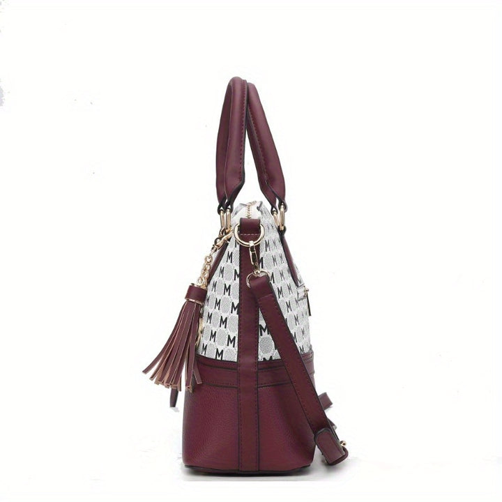 MKF Collection Saylor Circular Print Women Tote Bag & Wristlet Wallet by Mia k - Total Trends Fusion