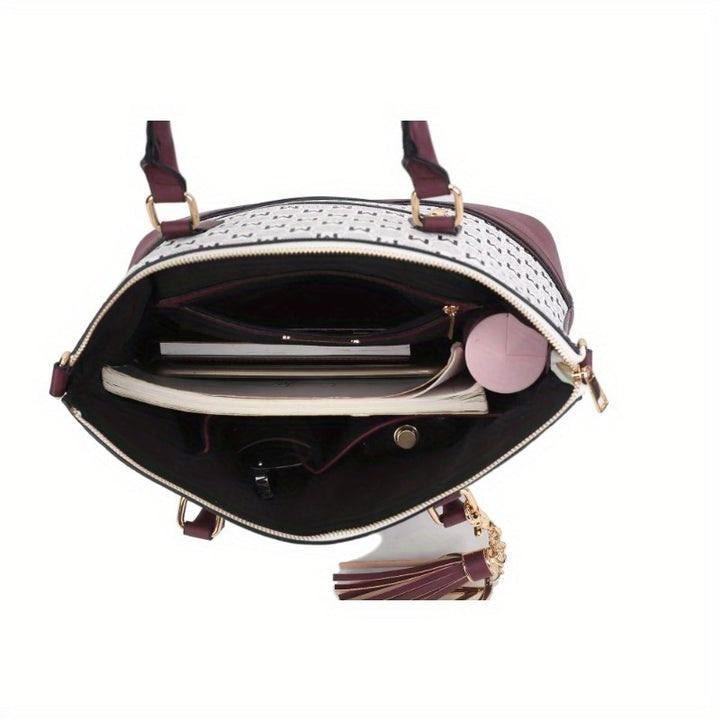 MKF Collection Saylor Circular Print Women Tote Bag & Wristlet Wallet by Mia k - Total Trends Fusion