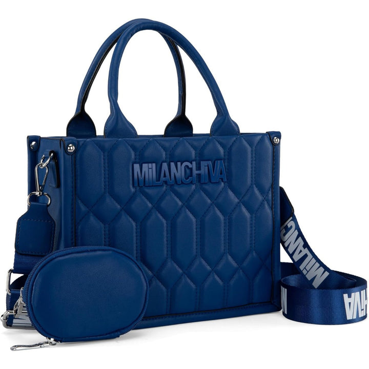 Milan Chiva Quilted Tote Bag for Women Top Handle Handbags with Coin Pouch