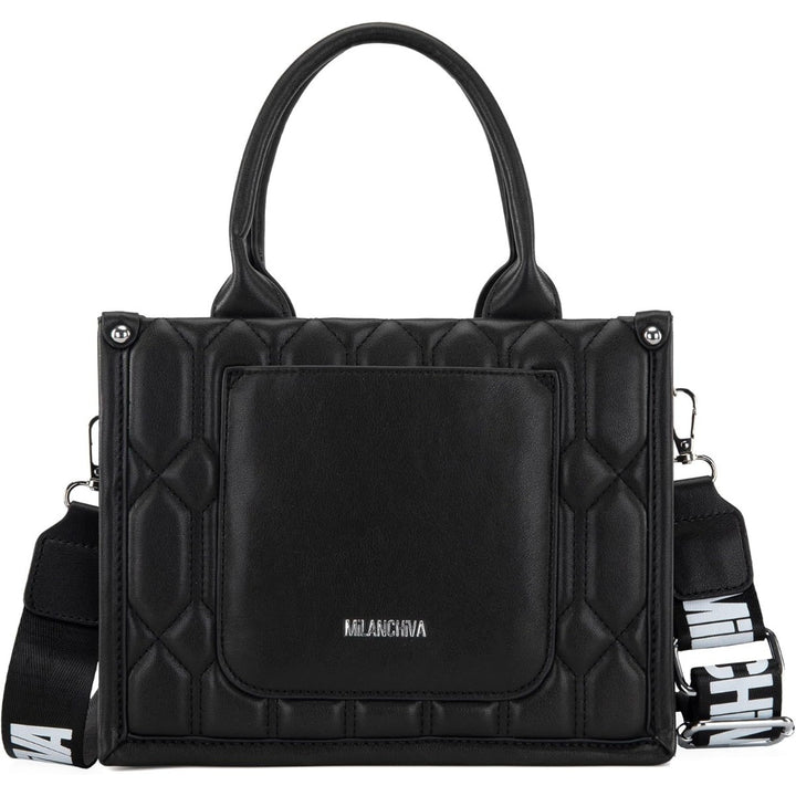 Milan Chiva Quilted Tote Bag for Women Top Handle Handbags with Coin Pouch - Total Trends Fusion