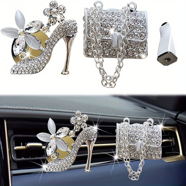 Sparkle Up Your Car with These 2 Bling High Heel Bag Air Fresheners! - Total Trends Fusion
