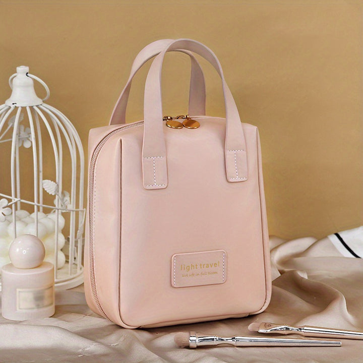 1pc Handheld Makeup Bag, Portable Large Capacity Storage Bag, Cosmetics Storage Bag, Travel Toiletry Bag