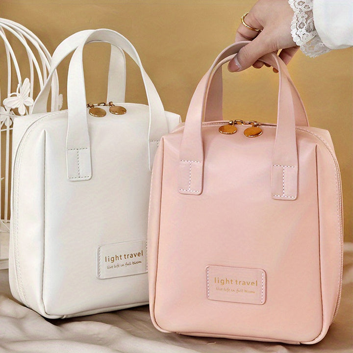 1pc Handheld Makeup Bag, Portable Large Capacity Storage Bag, Cosmetics Storage Bag, Travel Toiletry Bag