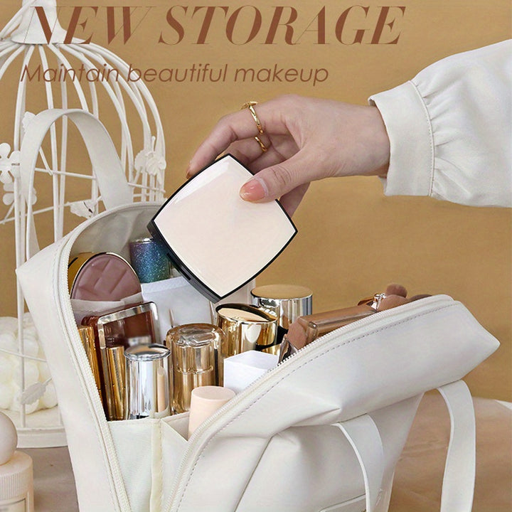 1pc Handheld Makeup Bag, Portable Large Capacity Storage Bag, Cosmetics Storage Bag, Travel Toiletry Bag