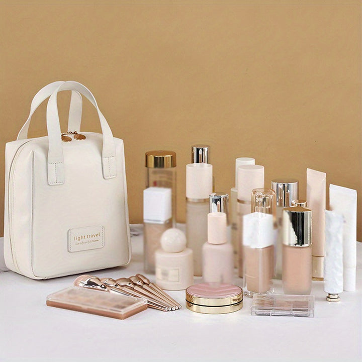 1pc Handheld Makeup Bag, Portable Large Capacity Storage Bag, Cosmetics Storage Bag, Travel Toiletry Bag