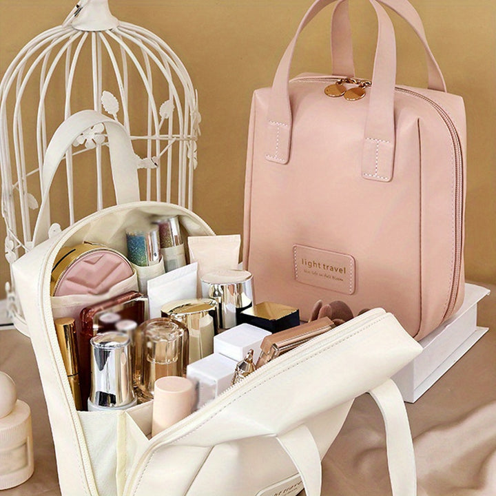 1pc Handheld Makeup Bag, Portable Large Capacity Storage Bag, Cosmetics Storage Bag, Travel Toiletry Bag