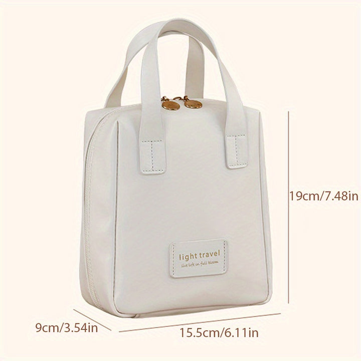 1pc Handheld Makeup Bag, Portable Large Capacity Storage Bag, Cosmetics Storage Bag, Travel Toiletry Bag