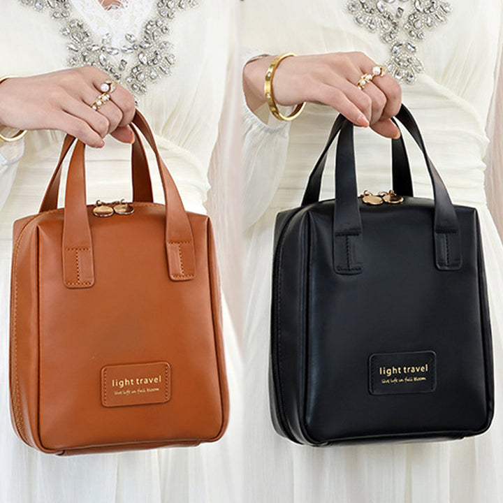 1pc Handheld Makeup Bag, Portable Large Capacity Storage Bag, Cosmetics Storage Bag, Travel Toiletry Bag