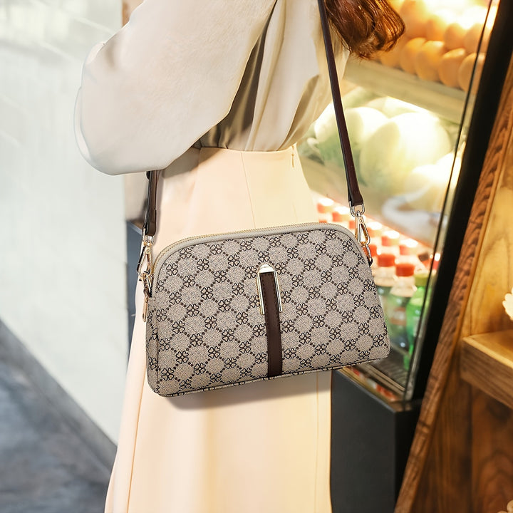 Retro Printed Diagonal Shoulder Bag For Women's One Shoulder Fashionable Shoulder Bag - Total Trends Fusion