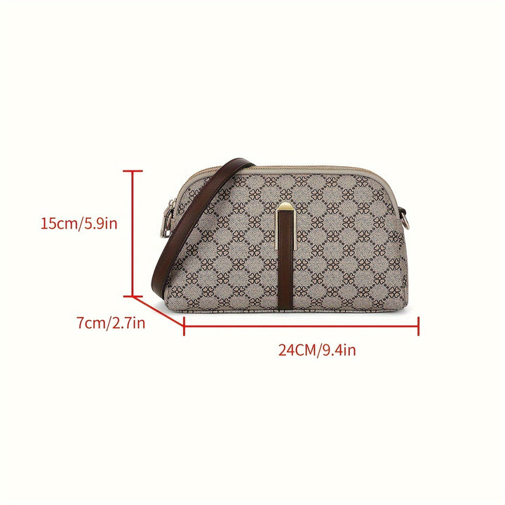 Retro Printed Diagonal Shoulder Bag For Women's One Shoulder Fashionable Shoulder Bag - Total Trends Fusion
