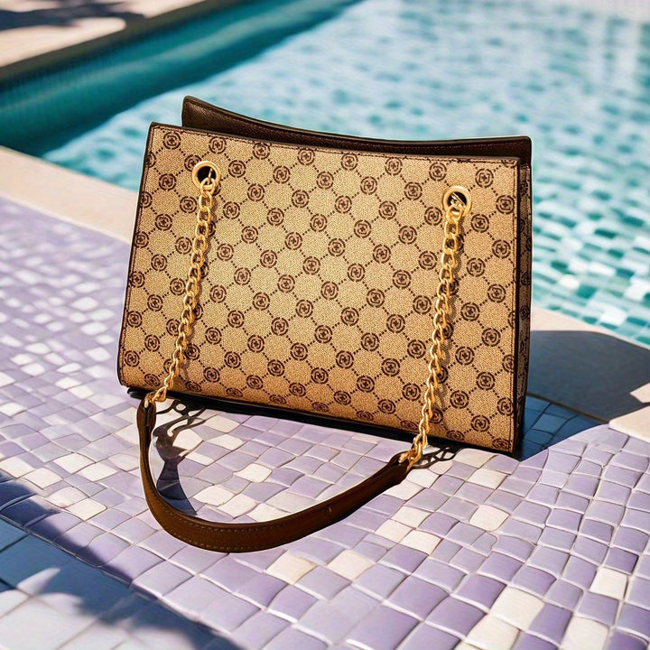 Retro printed shoulder bags, women’s chain handbags, classic luxury crossbody bags - Total Trends Fusion