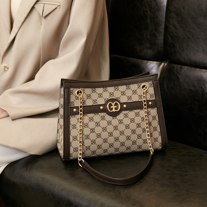 Retro printed shoulder bags, women’s chain handbags, classic luxury crossbody bags - Total Trends Fusion