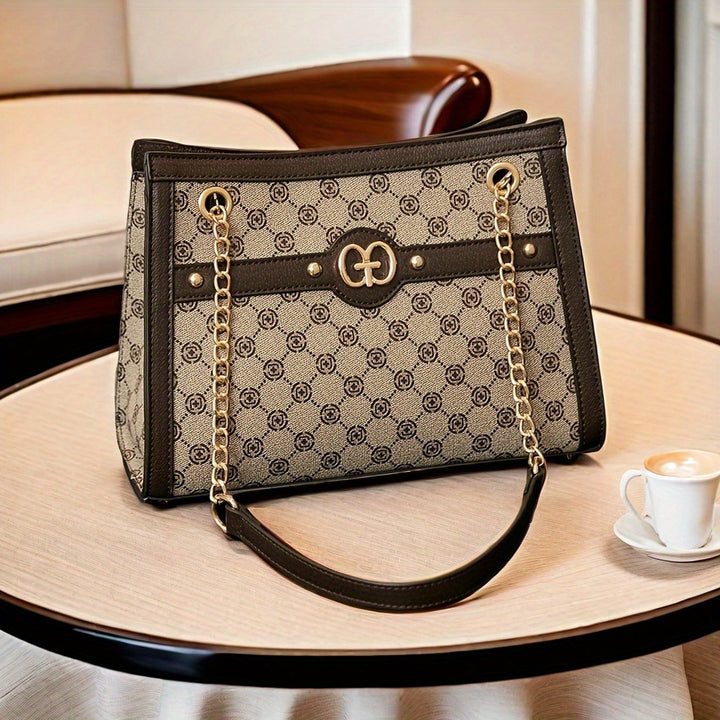 Retro printed shoulder bags, women’s chain handbags, classic luxury crossbody bags