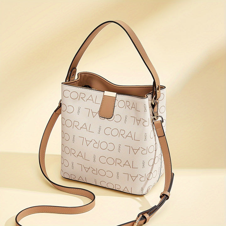 Large capacity bucket bag versatile single shoulder women's crossbody bag casual fashion handbag - Total Trends Fusion