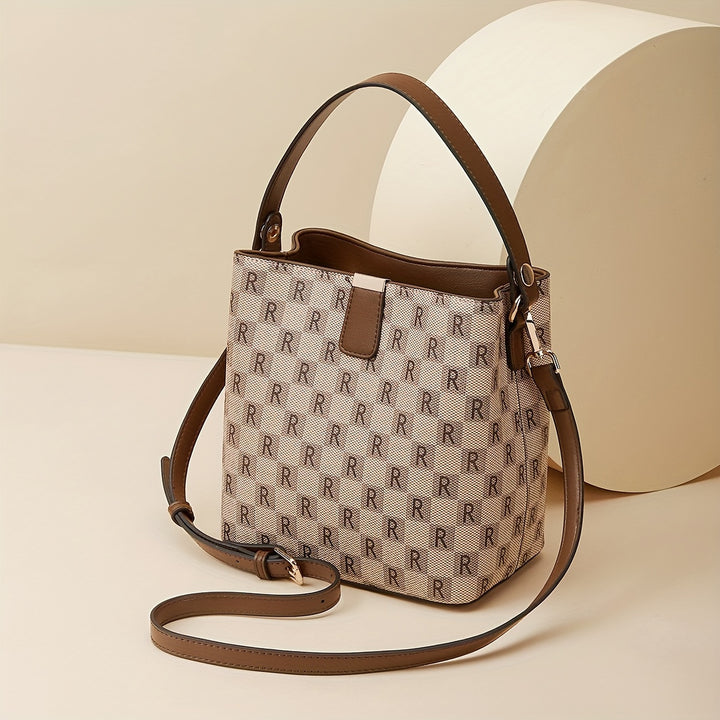 Large capacity bucket bag versatile single shoulder women's crossbody bag casual fashion handbag - Total Trends Fusion