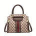 Asge Women's Crossbody Top Woven Handle Print Large Capacity Leather Shoulder Bag - Total Trends Fusion