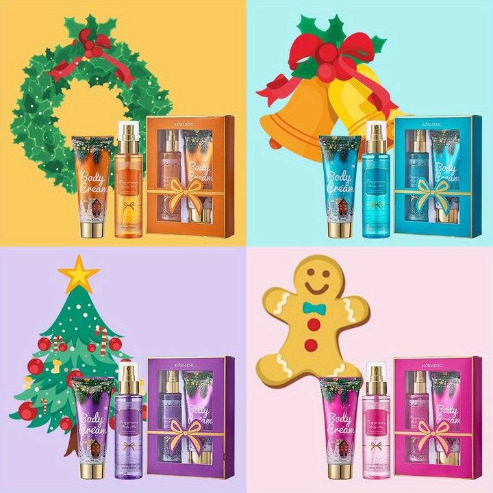 Body Bath Christmas Gift Box 4.06oz+100g, improves skin texture, makes skin feel smoother, moisturizes skin - the best Christmas gift box for gift giving