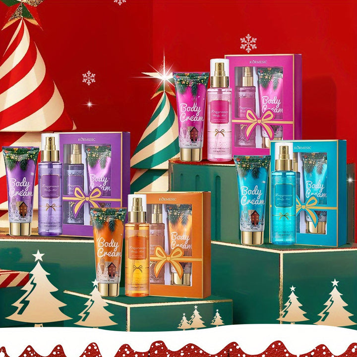 Body Bath Christmas Gift Box 4.06oz+100g, improves skin texture, makes skin feel smoother, moisturizes skin - the best Christmas gift box for gift giving