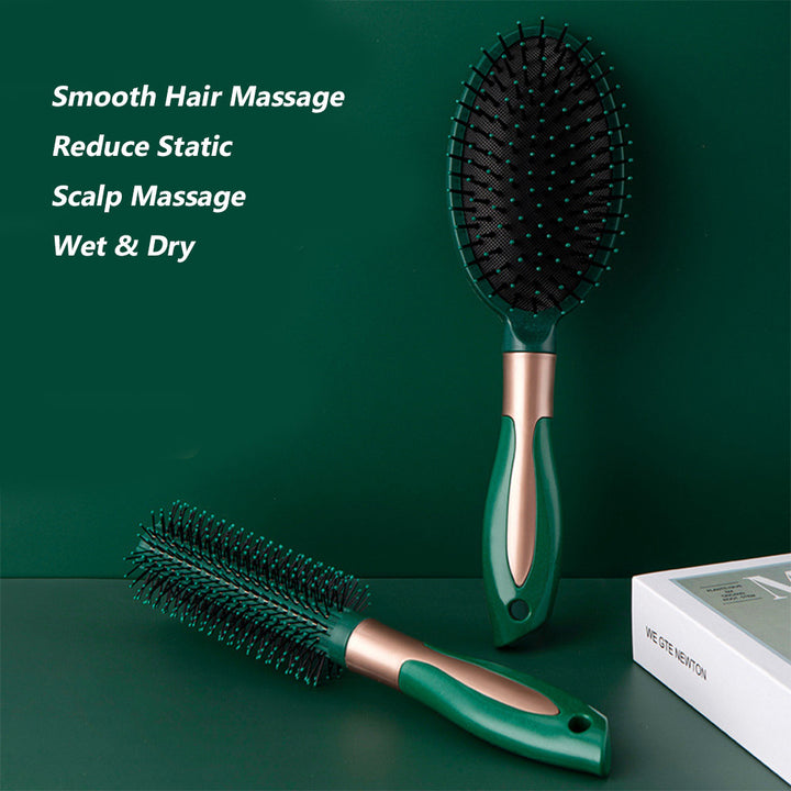3PCS/ 1PCS Airbag comb massage comb, Hair Brush, Detangling Brush and Hair Comb Set for Men and Women, Great On Wet or Dry Hair, No More Tangle Hairbrush for Long Thick Thin Curly Natural Hair (green3PCS/ 1PCS) - Total Trends Fusion