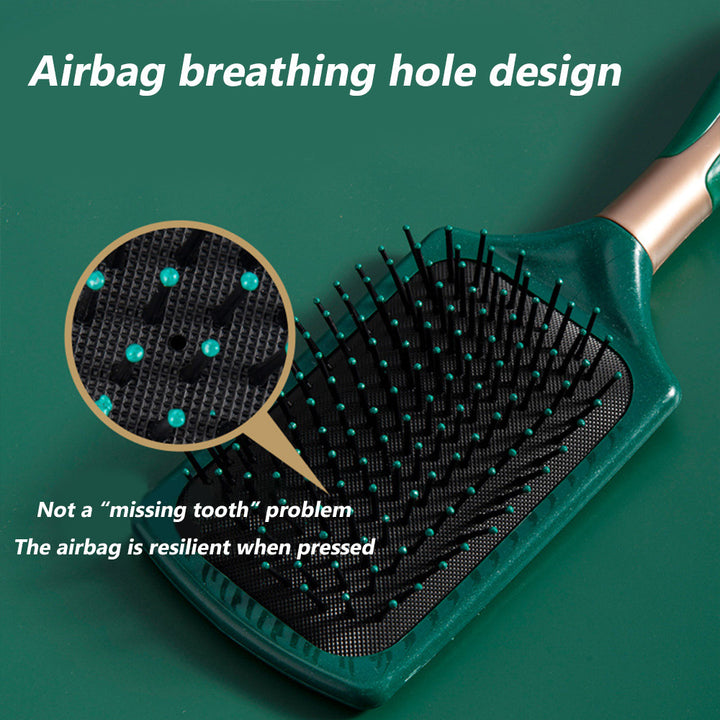 3PCS/ 1PCS Airbag comb massage comb, Hair Brush, Detangling Brush and Hair Comb Set for Men and Women, Great On Wet or Dry Hair, No More Tangle Hairbrush for Long Thick Thin Curly Natural Hair (green3PCS/ 1PCS) - Total Trends Fusion