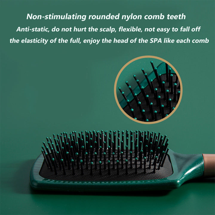 3PCS/ 1PCS Airbag comb massage comb, Hair Brush, Detangling Brush and Hair Comb Set for Men and Women, Great On Wet or Dry Hair, No More Tangle Hairbrush for Long Thick Thin Curly Natural Hair (green3PCS/ 1PCS) - Total Trends Fusion