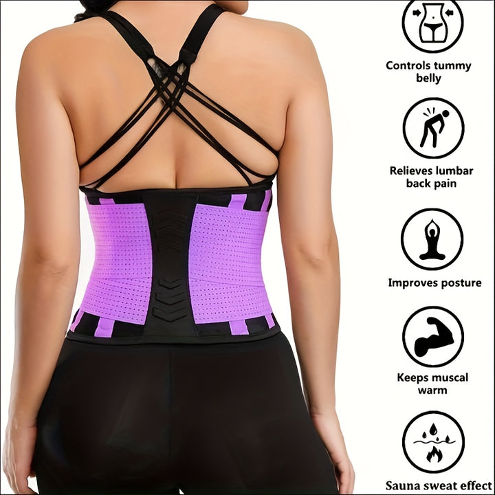 Letsfit Trainer For Women And Men, Adjustable Waist Cincher Trimmer, Slimming Body Shaper Belt For Workout Fitness Sports - Total Trends Fusion