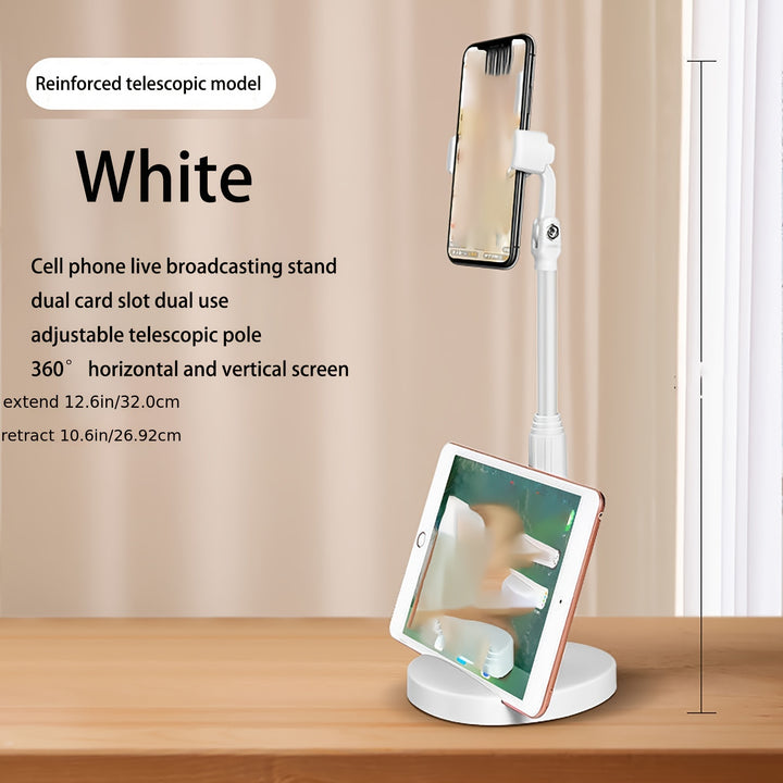 Multi-functional Desktop Stand Slot Cell Phone Holder Strong Load-bearing Capacity Telescopic Height 360° Rotation - Total Trends Fusion