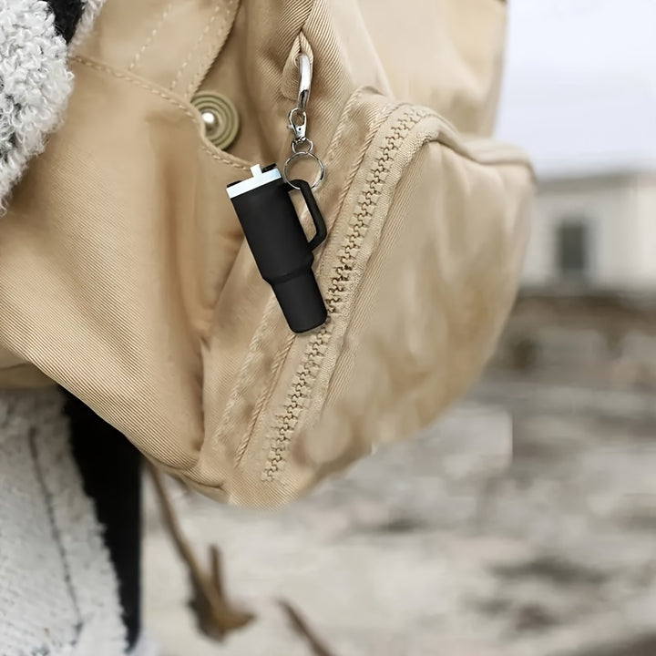 Mini Water Bottle Keychain - Street Style, Plastic Material, Suitable for Men And Women - Total Trends Fusion