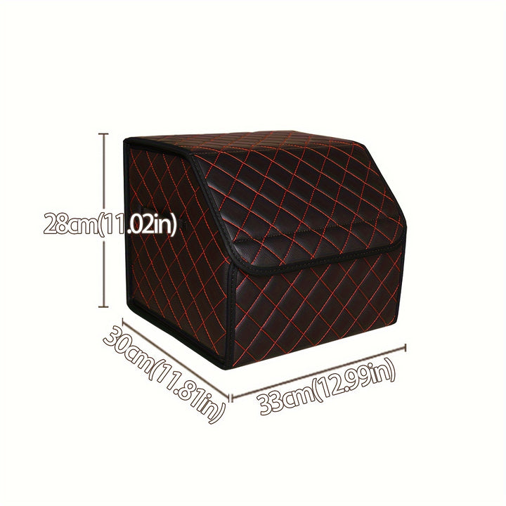 Car Trunk Organizer Box Storage Box, Car Storage Box Multiuse Tools Storage Bag, Multi Compartment Collapsible Trunk Storage Box For Car Truck SUV - Total Trends Fusion