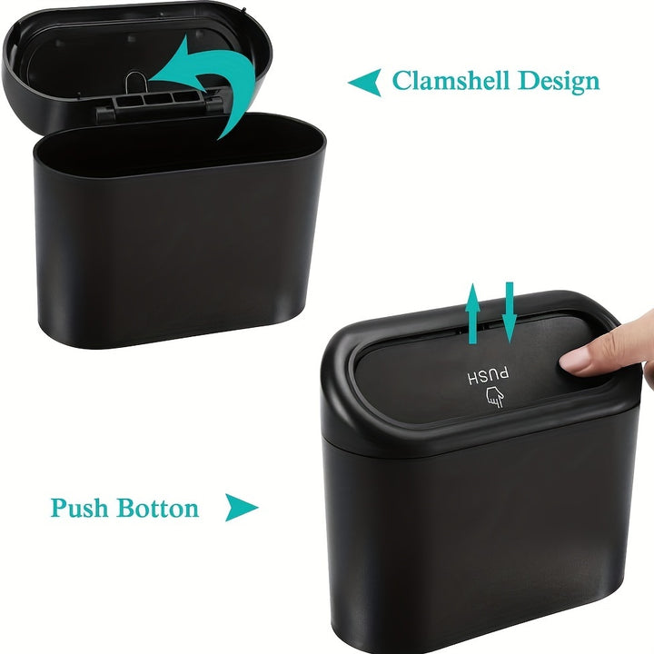 1pc Car-mounted Trash Can, Car Mini Garbage Bin, Car Storage Box, Car Organizer, Car Essential Accessories - Total Trends Fusion