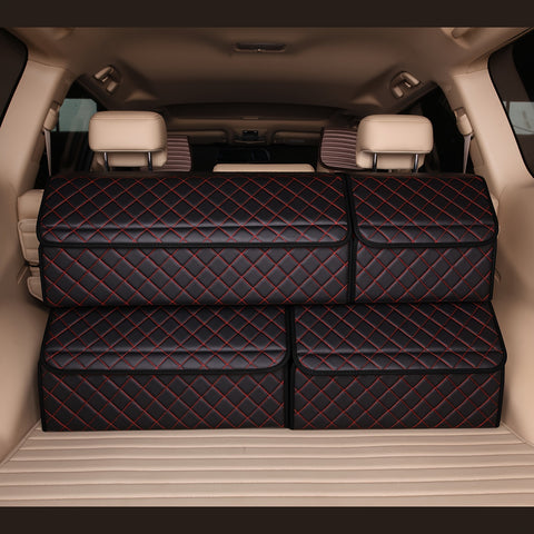 Car Trunk Organizer Box Storage Box, Car Storage Box Multiuse Tools Storage Bag, Multi Compartment Collapsible Trunk Storage Box For Car Truck SUV - Total Trends Fusion