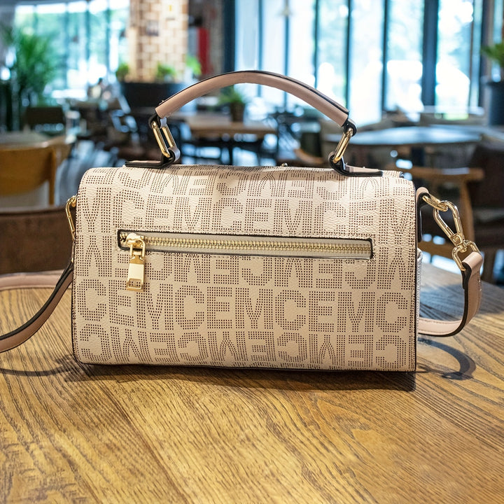 Designer Print Crossbody Bag, Women's Versatile Shoulder Handbag, Elegant Top Handle Purse - Total Trends Fusion