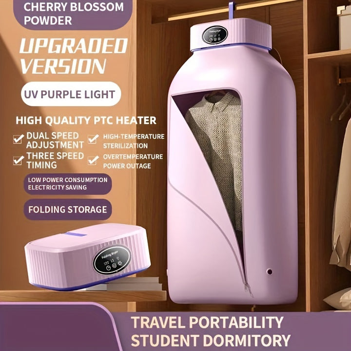 Portable Clothes Dryer, Mini Dryer Machine With Timing Function Equipped - Compact And Convenient Drying Solution For Apartment, Dorm, RV - Quick And Easy To Use Compact Dryer Machine With Dryer Bag For Delicate Garments - Total Trends Fusion
