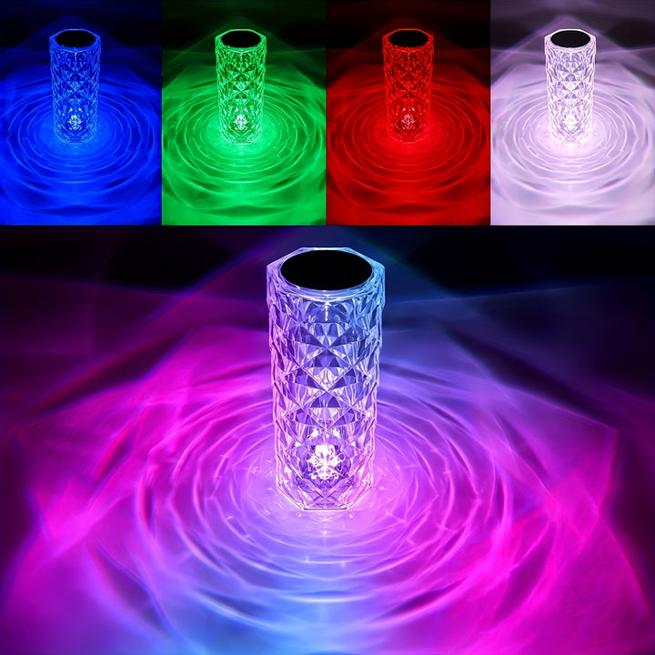 Bedside table lamp touch charging creative night light three-tone light change color colorful remote control touch switch brightness can be freely adjusted - Total Trends Fusion
