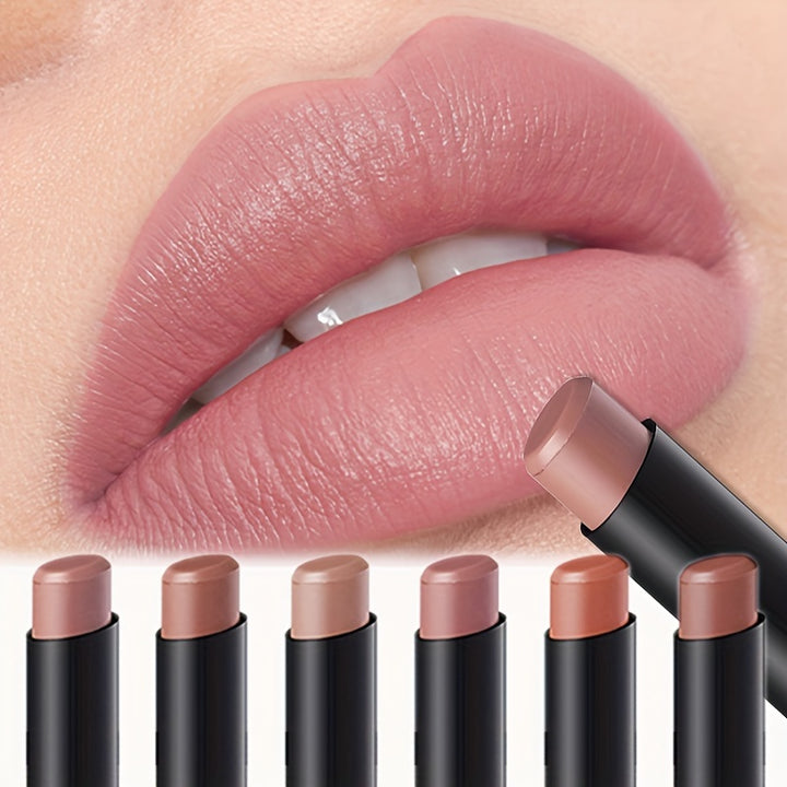 6pcs Matte Lipstick Pen Set - Long-Lasting, Moisturizing, Easy to Color, Natural Shine, Hydrating Formula - Perfect for Everyday Use - Total Trends Fusion