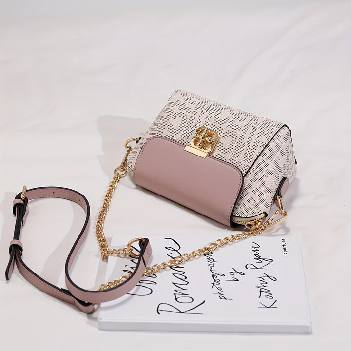 Mini Compact Crossbody Bag With Retro Printed Women's Shoulder Bag - Total Trends Fusion