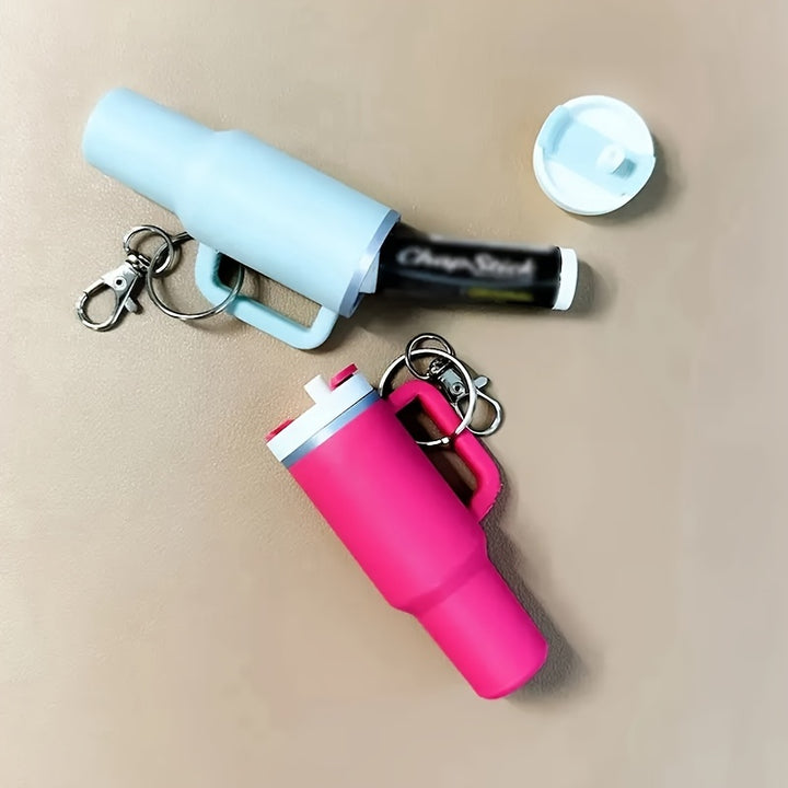 Mini Water Bottle Keychain - Street Style, Plastic Material, Suitable for Men And Women - Total Trends Fusion
