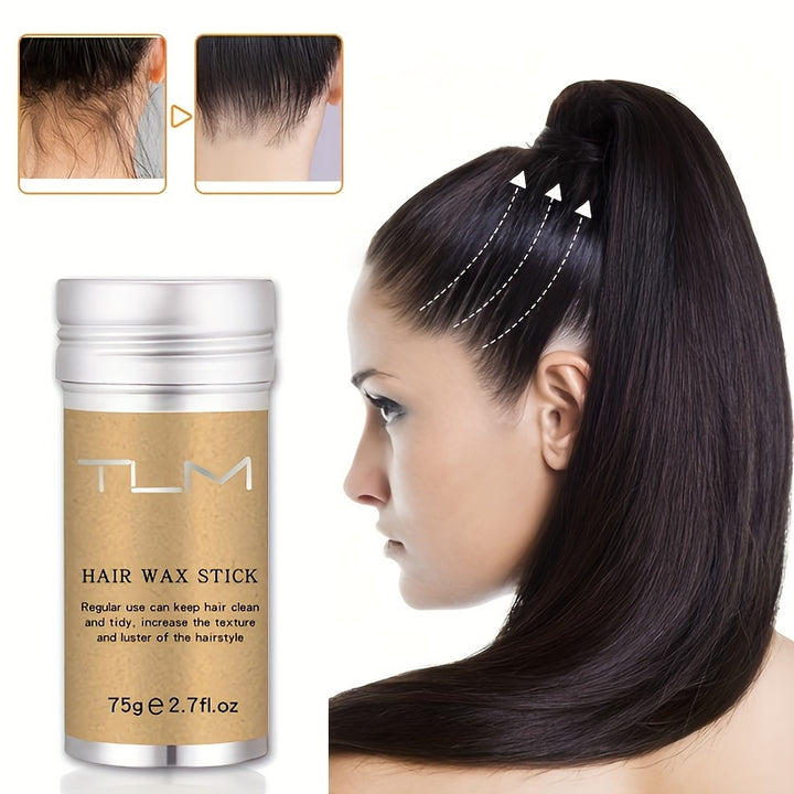 2/3pcs TUM Moisturizing Shea Butter Hair Wax Rod 75g - Hydrating, Non-Greasy, Anti-Frizz Finishing Wax for Curly Hair - 24 Hours Long-Lasting Hold, Refreshing, Suitable for All Hair Types, Unisex-Adult - Total Trends Fusion