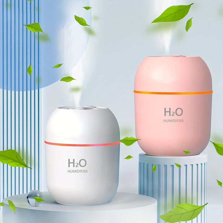 Humidifiers For Bedroom Cool Mist Humidifier (220ML Water Tank) Quiet Ultrasonic Humidifiers For Bedroom & Room Easy To Fill & Clean Cool Mist Air Humidifier For Home & Plants - Total Trends Fusion