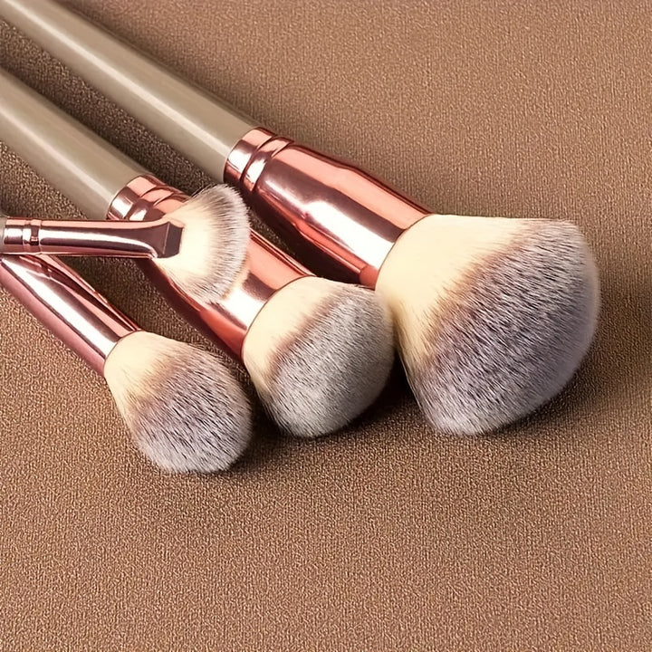 Complete Function Makeup Brush Kit Premium Synthetic Eyeshadow Foundation Face Blending Blush Brush Concealer Eye Makeup Brush Set Ideal For Makeup Beginner Artist - Total Trends Fusion