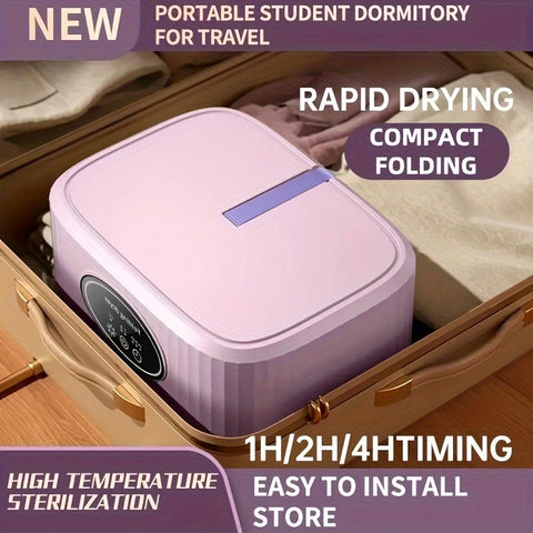 Portable Clothes Dryer, Mini Dryer Machine With Timing Function Equipped - Compact And Convenient Drying Solution For Apartment, Dorm, RV - Quick And Easy To Use Compact Dryer Machine With Dryer Bag For Delicate Garments - Total Trends Fusion