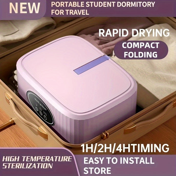Portable Clothes Dryer, Mini Dryer Machine With Timing Function Equipped - Compact And Convenient Drying Solution For Apartment, Dorm, RV - Quick And Easy To Use Compact Dryer Machine With Dryer Bag For Delicate Garments - Total Trends Fusion