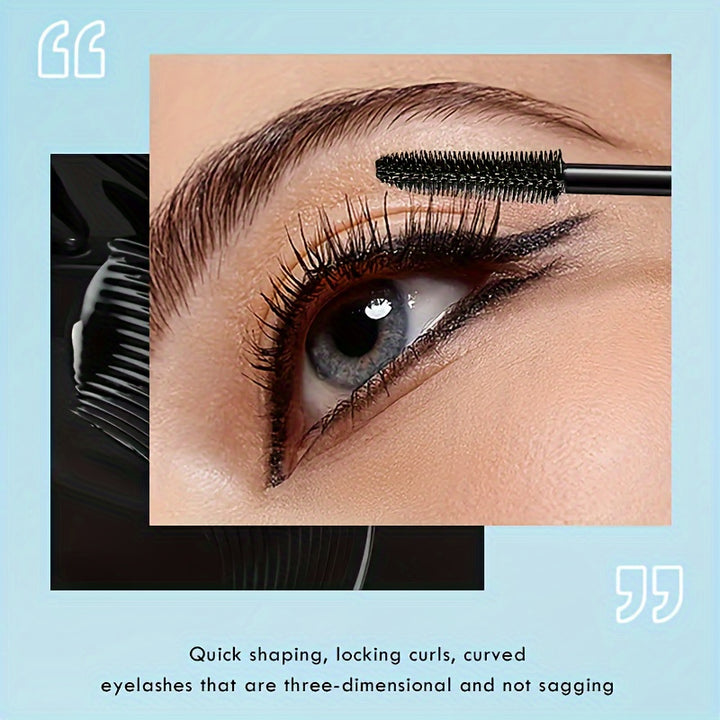 Buy 2 Get 1 Free, total of 3 Pcs Dramatic Volume Mascara - Long-Lasting, Waterproof, Smudge-Proof Mascara for Extreme Curl, Length, and Drama - Up to 24 Hours of Wear, Deep, Rich Extreme Black Color - Total Trends Fusion
