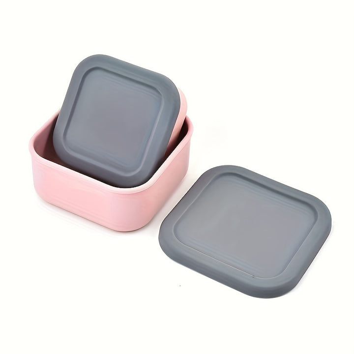 3pcs Silicone Food Storage Set - Microwave & Freezer Safe, Perfect for Lunch Boxes, Baking, and Outdoor Camping - Total Trends Fusion