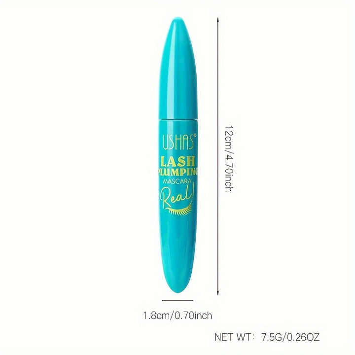 Ushas Big Lash Mascara, Extreme Black, Curling And Lengthening, Long-Lasting Formula, Waterproof, Smudge-Proof, 24-Hour Wear - Total Trends Fusion