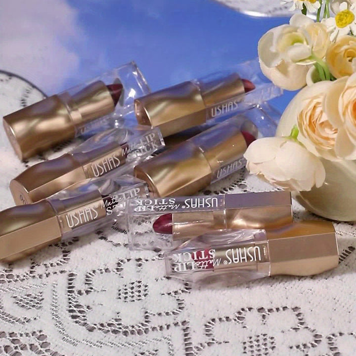 12-Color Matte Lipstick Collection – Highly Pigmented, Long-Lasting, Waterproof & Hydrating Nude Shades for All-Day Wear