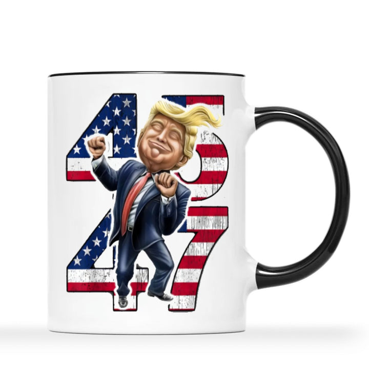 Trump 2024 Re-Election Celebration Coffee Mug - 11oz Ceramic, Insulated & Reusable, Perfect Gift for Patriotic Trump Fans on Birthdays, Thanksgiving, Christmas