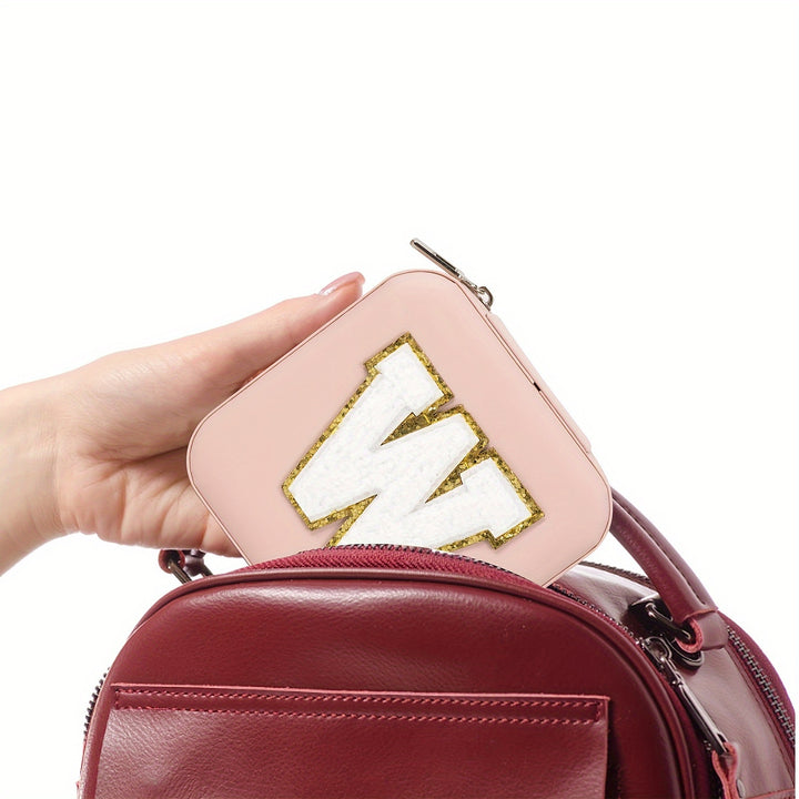 Compact Mini Travel Makeup Bag, Letter Design Simple And Causal Style Bag For Home And Travel Use - Total Trends Fusion