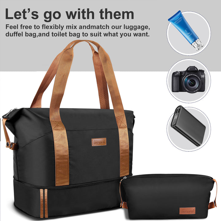 Expandable Suitcase Set Luggage Sets, 20 inch Carry On Luggage - Travel Duffel Bag with TSA Lock and Double Spinner Wheels